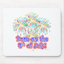 Born on the 4th of July Mouse Pads