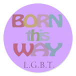 Born This Way LGBT Sticker