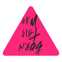 Born This Way Pink Triangle Sticker