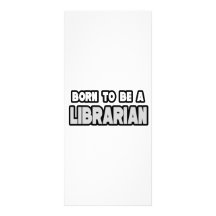 Born To Be a Librarian Rack Card Design