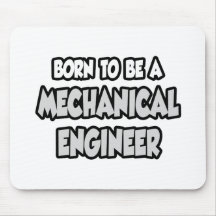 Born To Be A Mechanical Engineer Mouse Mats