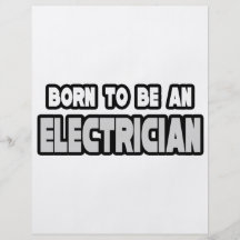 Born To Be an Electrician Personalized Flyer