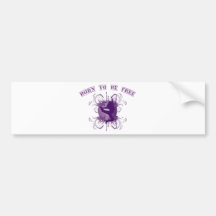 born to be free auto sticker