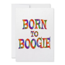 Born to Boogie Invitation