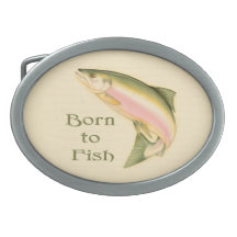 Born to Fish Belt Buckles