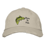 Born To Fish Green Fish Customisable Embroidery Baseball Cap