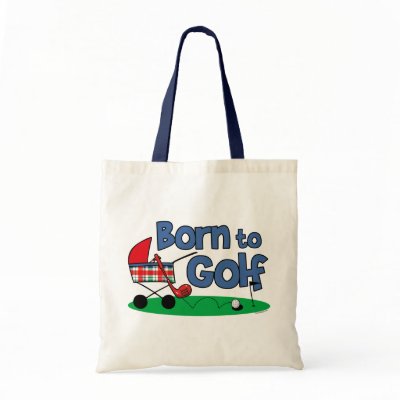 Born To Golf Bags by pinkinkart