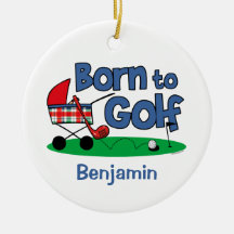 Born To Golf Keepsake Ornament