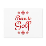 BORN TO GOLF POSTCARDS