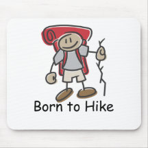 Born to Hike gifts. Mouse Pads