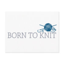Born To Knit Post Cards