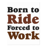 born to ride postkarten