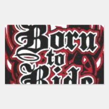Born to Ride Rectangular Sticker