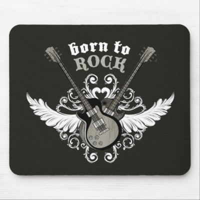 Born To Rock mousepad by BluePlanet