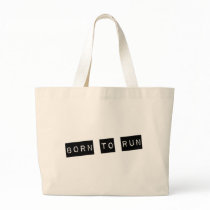 Born to run canvas bag