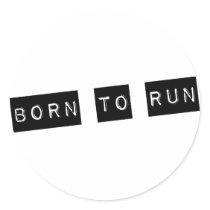 Born to run sticker