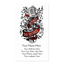 Born To Sing Business Cards