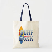 Born To Surf Canvas Bags