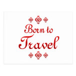 BORN TO TRAVEL POSTCARDS
