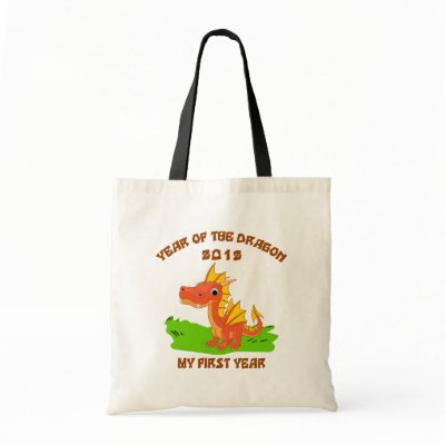 Born Year of The Dragon 2012 Baby Gift Tote Bags by Year_of_Dragon_Tee