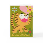 Born Year of The Tiger Greeting card