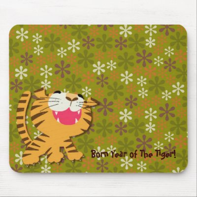 Born Year of The Tiger Mousepad by HoodiesCollection
