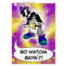 Bortel Badger - customisable Greetingcard