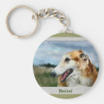 Borzoi Art Gifts Key Chains