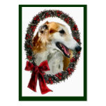 Borzoi Christmas Gift Name Tags Business Card