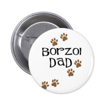 Borzoi Dad Button