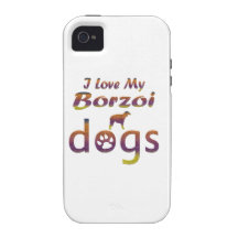 Borzoi designs iPhone 4 cases