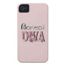 Borzoi DIVA Case-Mate iPhone 4 Cases