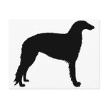 Borzoi Dog (in black) postcards
