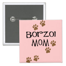 Borzoi Mum Buttons