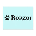 Borzoi (pirate style w/ pawprint) postcards