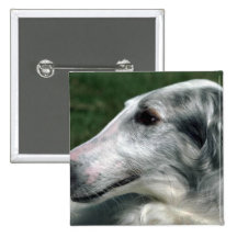 Borzoi, Russian Wolfhound Pinback Buttons
