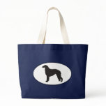 Borzoi Silhouette Tote Bag