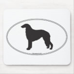 Borzoi Silhouette Mouse Pads