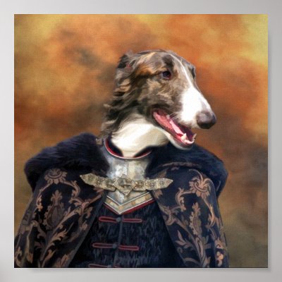 Borzoi Taras Bulba Canvas Print by podencobg