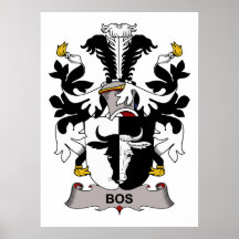 Bos Family Crest Posters