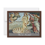 Bosanski: Roä'Enje Venere.,  By Sandro Botticelli Personalized Invitation