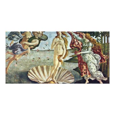 Bosanski: Roä'Enje Venere.,  By Sandro Botticelli Photo Card by Artcollection