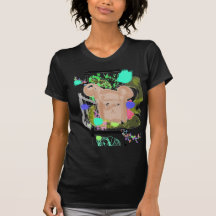 Bosco paint splat black t shirts