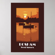Bosham 1920s retro-style poster
