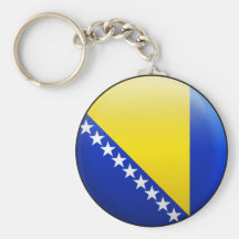 Bosnia and Herzegovina Flag Keychain