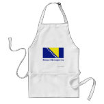 Bosnia and Herzegovina Flag with Name in Bosnian Aprons