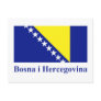 Bosnia and Herzegovina Flag with Name in Bosnian Postcards