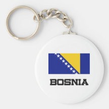 Bosnia Flag Keychain