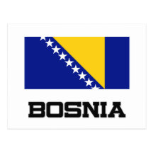 Bosnia Flag Post Card