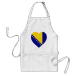 Bosnia & Herzegovina Flag Heart aprons